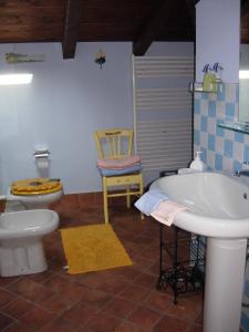Koupelna v ubytování B&B Il Pioppo E La Fonte