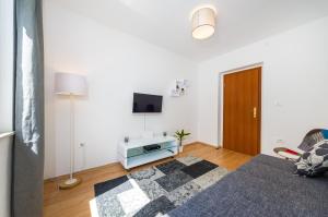 TV a/nebo společenská místnost v ubytování Apartman Lara
