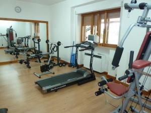 Fitness centrum a/nebo fitness zařízení v ubytování Hotel Caldora
