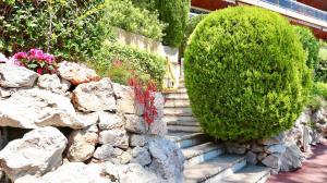 Zahrada ubytování Les Jardins de Villefranche