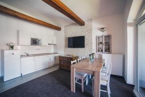 Dapur atau dapur kecil di Apartmany U Papoušků