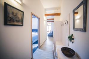 Katil atau katil-katil dalam bilik di Apartmany U Papoušků