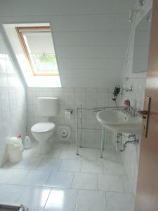 Kúpeľňa v ubytovaní Tor zum Darss