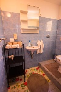 Koupelna v ubytování Phiros B&B