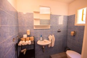 Koupelna v ubytování Phiros B&B