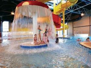 a group of children playing in a water park at 2 Bed Static Caravan @ Hoburne Devon Bay in Paignton