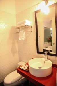 Koupelna v ubytování Hotel Rivera Inn