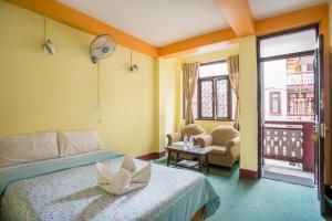 Χώρος καθιστικού στο Hotel Yala Peak