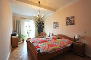 Postel nebo postele na pokoji v ubytování Wohnung mit Blick über Potsdam