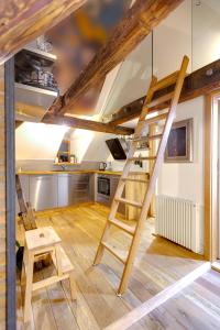Kuchyň nebo kuchyňský kout v ubytování Apartments No.59 Loket