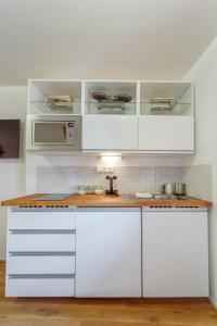 Kuchyň nebo kuchyňský kout v ubytování Apartments No.59 Loket