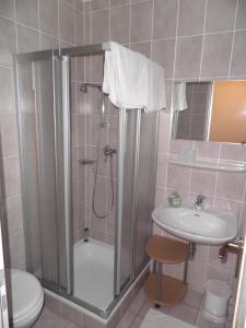 Koupelna v ubytování Gästehaus Sonneck