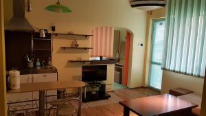 A kitchen or kitchenette at Aheloy Apartments