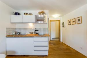 Kuchyň nebo kuchyňský kout v ubytování Apartments No.59 Loket