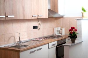 Kuchyň nebo kuchyňský kout v ubytování Apartment Kraljević