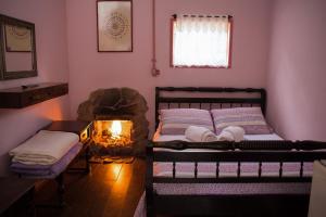 Ένα ή περισσότερα κρεβάτια σε δωμάτιο στο Pousada Janela do Céu