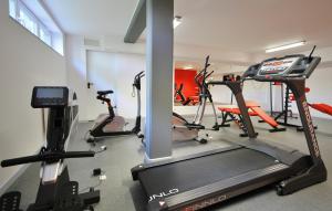 Fitness centrum a/nebo fitness zařízení v ubytování Grey & Green Apartments