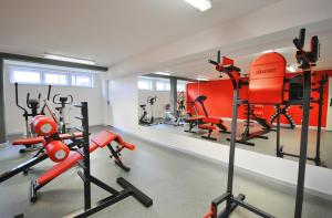 Fitness centrum a/nebo fitness zařízení v ubytování Grey & Green Apartments