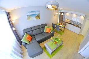 Kuchyň nebo kuchyňský kout v ubytování Grey & Green Apartments
