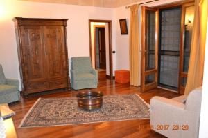 Posezení v ubytování Masseria Fragnale