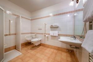 Koupelna v ubytování Hotel La Montanina