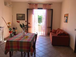 Posezení v ubytování B&B Porticella