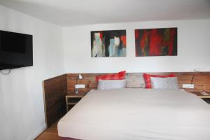 Ένα ή περισσότερα κρεβάτια σε δωμάτιο στο Wilkenhof