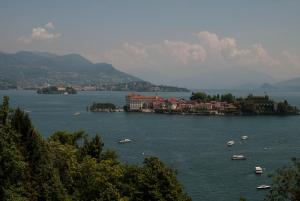 a large body of water with boats in it at Villa Maria in Stresa