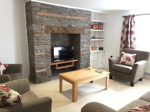 Χώρος καθιστικού στο March Cottage Brecon