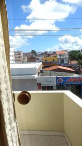 a view of a city from a window at Pousada Ilha Bela in Paulo Afonso