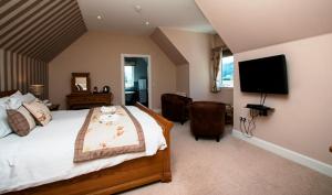 TV a/nebo společenská místnost v ubytování Glen Clova Hotel & Luxury Lodges