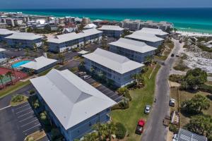 an aerial view of a city with buildings and the ocean at Beachside Villas by Panhandle Getaways in Seagrove Beach