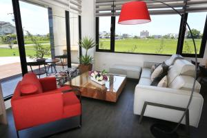 Prostor za sedenje u objektu Qi Li Xiang Homestay
