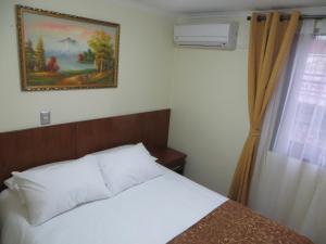 Ein Bett oder Betten in einem Zimmer der Unterkunft Hotel Newen