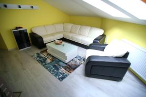 Posezení v ubytování Centrum Lux Apartman