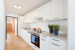 Küche/Küchenzeile in der Unterkunft Martinshof