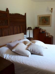 Postel nebo postele na pokoji v ubytování El Solei Paraiso en el Montseny