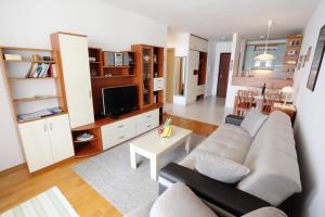 TV a/nebo společenská místnost v ubytování Beach Apartment Dagama