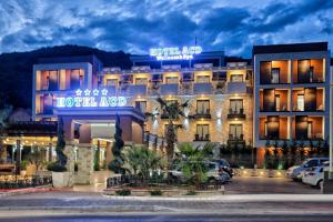 a hotel with a sign that reads hotel lied at Wellness & Spa Hotel ACD in Herceg-Novi