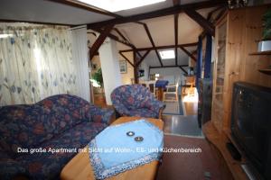 Ruang duduk di Landhaus Questin