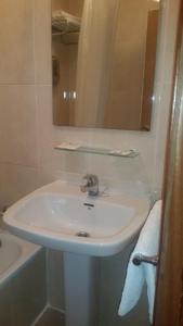Koupelna v ubytování Hostal Lima