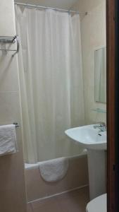 Koupelna v ubytování Hostal Lima