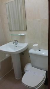 Koupelna v ubytování Hostal Lima