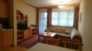 TV a/nebo společenská místnost v ubytování Appartementhotel Hechenberg