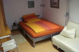 Katil atau katil-katil dalam bilik di 2-Zimmer-Appartement-Seerose