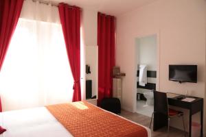 TV a/nebo společenská místnost v ubytování Aurelia Rooms