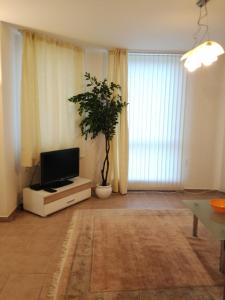 TV a/nebo společenská místnost v ubytování Luxury Breeze Apartment