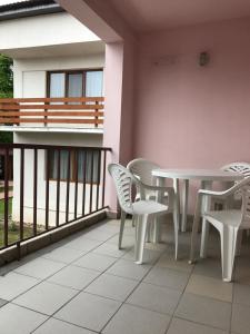 Balkón nebo terasa v ubytování Mellys Haus