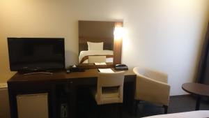 TV a/nebo společenská místnost v ubytování Hotel Ascent Plaza Hamamatsu