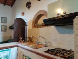 Η κουζίνα ή μικρή κουζίνα στο Agriturismo Montaperti